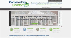 Desktop Screenshot of conservatorycomfort.co.uk