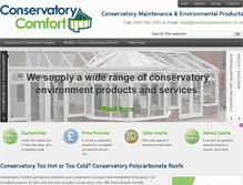 Tablet Screenshot of conservatorycomfort.co.uk